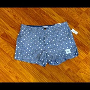 Old Navy linen shorts. Size 10. Blue